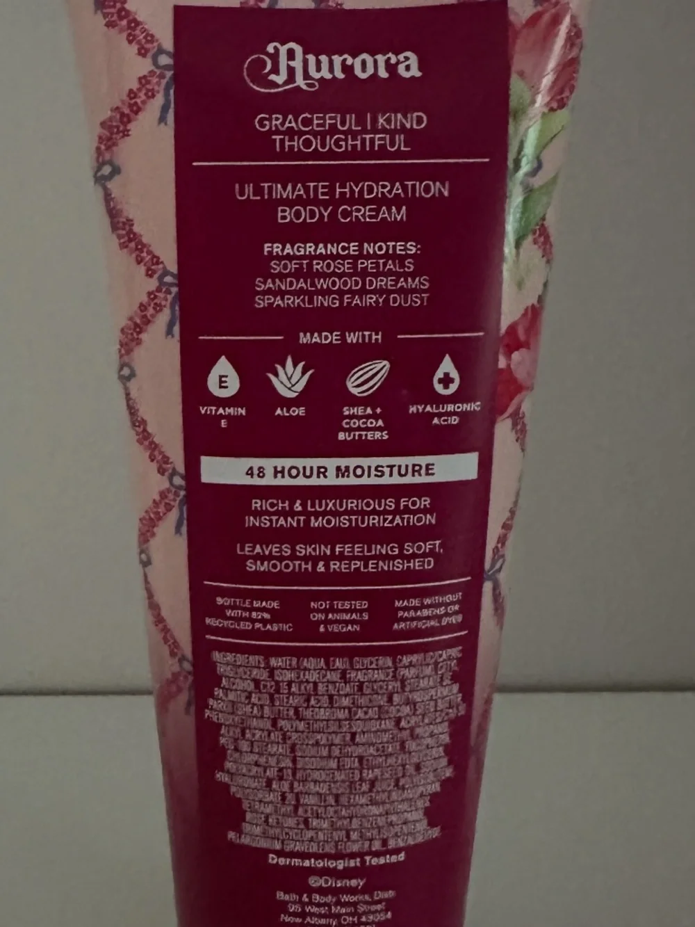 Bath & Body Works Princess Aurora Ultimate Hydration Body Cream 8 Ounces